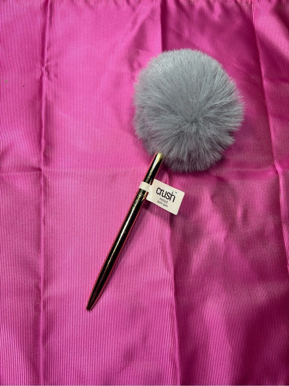 New Pom Pom Ballpoint Pen — Gray